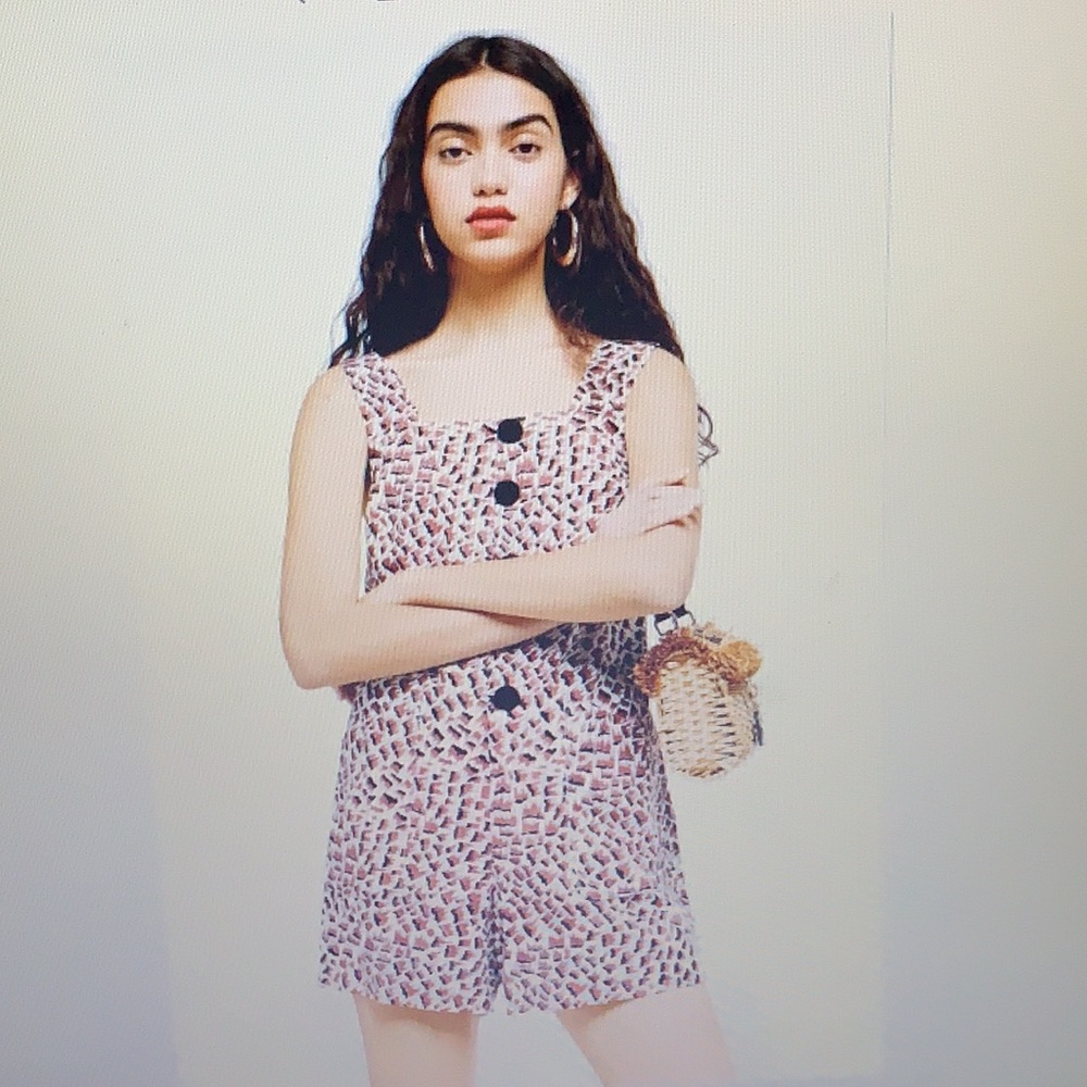 NWT Topshop jumper jumpsuit overall romper trousers pants UK16 US12 new w/ tags - Picture 3 of 7